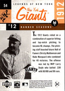 2001 Upper Deck Legends of New York Christy Mathewson