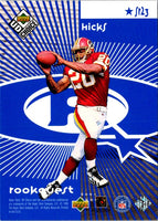 1998 UD Choice StarQuest/RookQuest Blue Antowain Smith/Skip Hicks #SR23