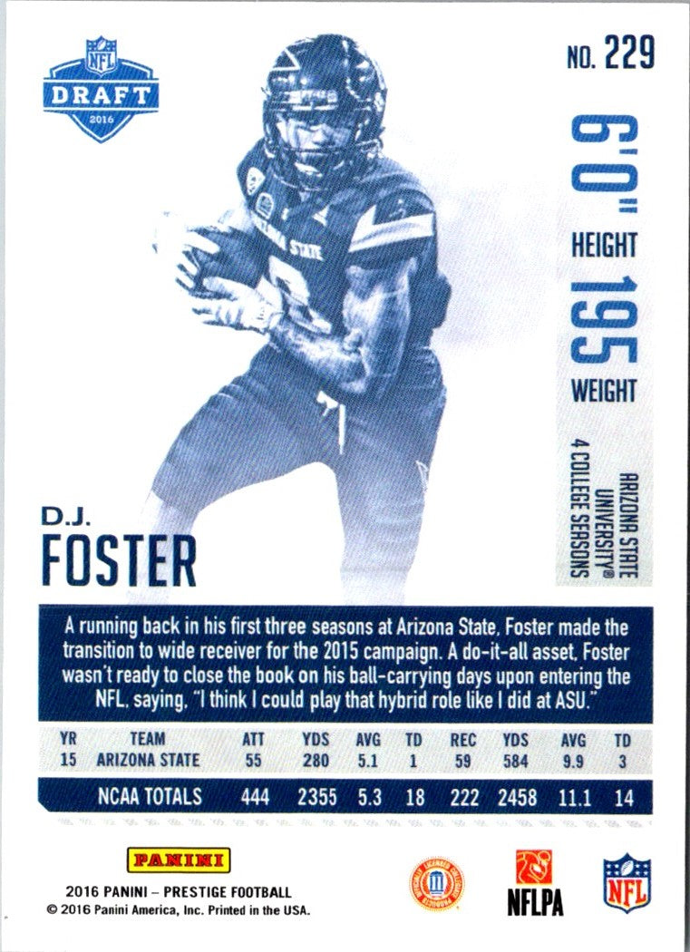 2016 Panini Prestige D.J. Foster