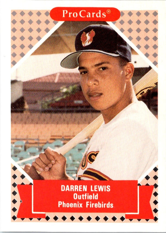 1991 ProCards Tomorrow's Heroes Darren Lewis #340