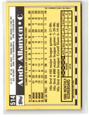 1990 Topps Tiffany Andy Allanson