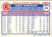 1985 Topps Circle K Dave Kingman #26