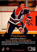 1991 Pro Set Platinum Craig Simpson
