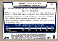 2012 Bowman Chrome Martin Prado #41