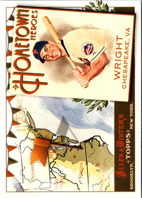 2011 Topps Allen & Ginter Hometown Heroes David Wright #HH42