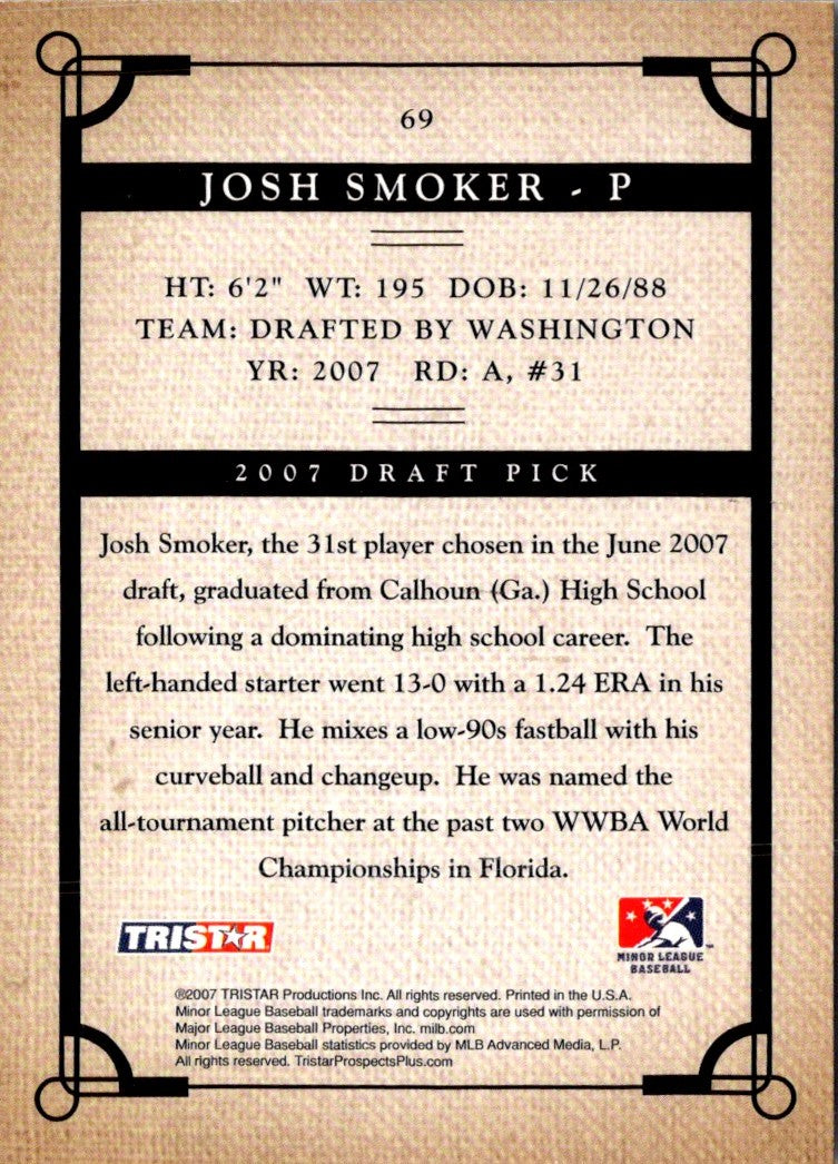 2007 Tristar Prospects Plus Josh Smoker