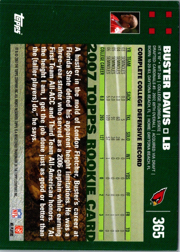 2007 Topps Buster Davis