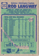 1990 Topps Rod Langway