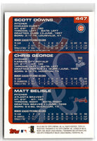 2000 Topps Chrome Scott Downs/Chris George/Matt Belisle #447 Rookie