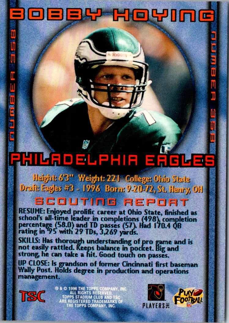 1996 Stadium Club Bobby Hoying