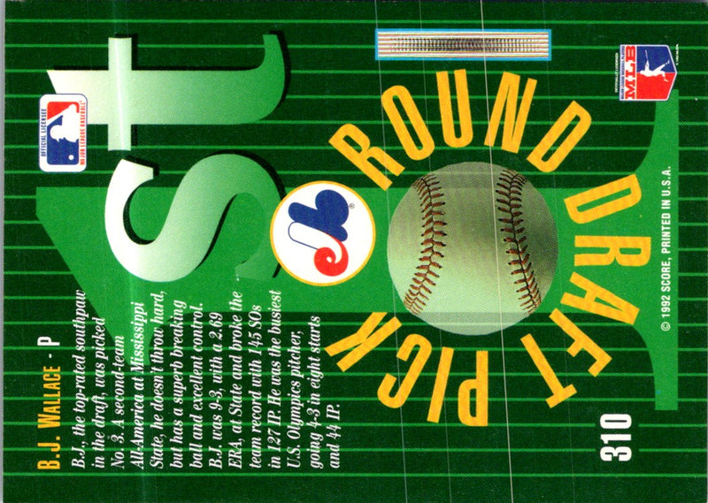 1993 Select B.J. Wallace
