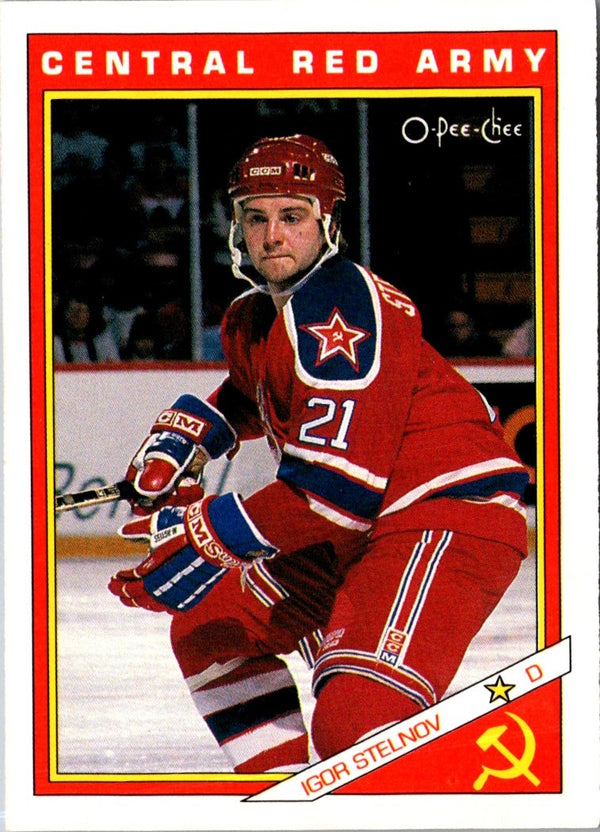 1991 O-Pee-Chee Central Red Army Igor Stelnov #26R