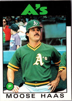 1986 Topps Traded Moose Haas #44T