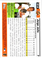 2005 Topps Jorge Julio #214