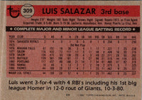 1981 Topps Luis Salazar #309 Rookie