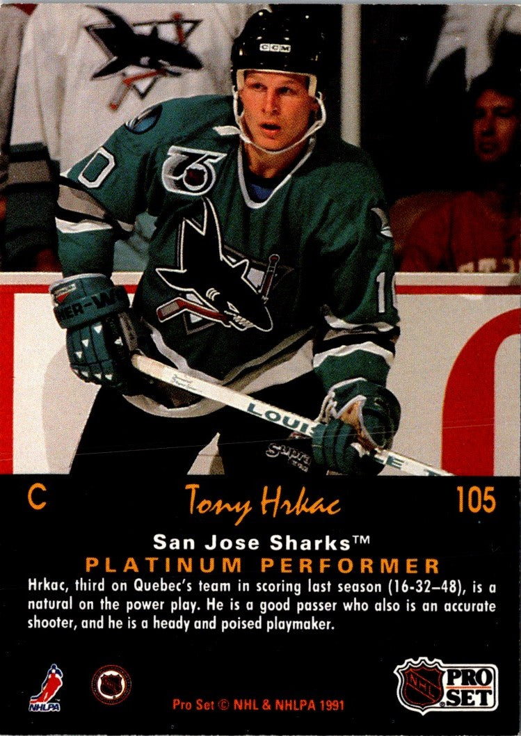 1991 Pro Set Platinum Tony Hrkac