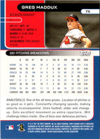 2002 Stadium Club Greg Maddux #75