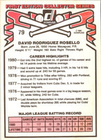 1981 Donruss Dave Rosello #79