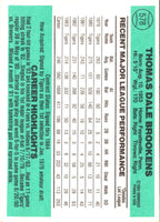 1984 Donruss Tom Brookens #578