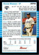 2005 Bowman Chrome Draft Picks & Prospects Cesar Ramos