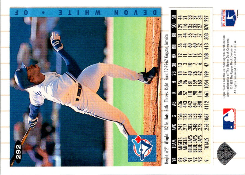 1994 Collector's Choice Silver Devon White
