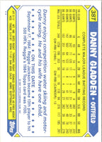 1987 Topps Traded Danny Gladden #38T