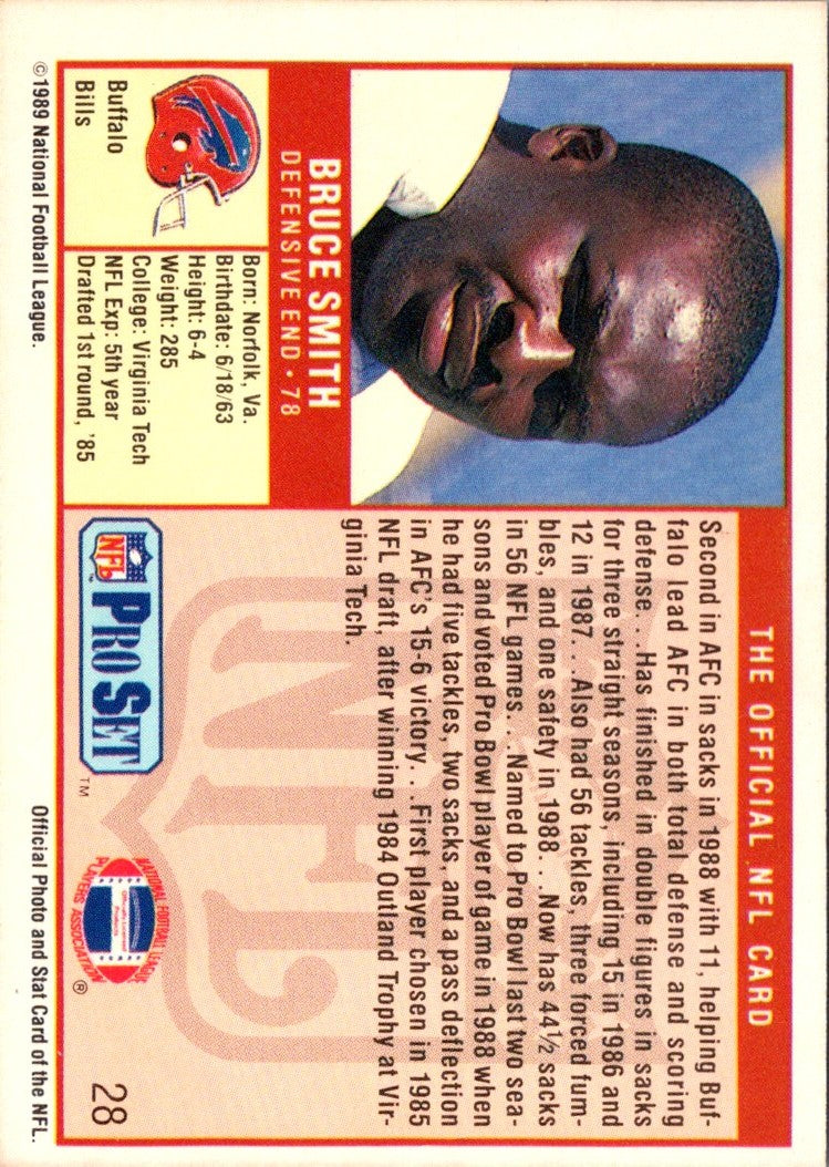 1989 Pro Set Bruce Smith
