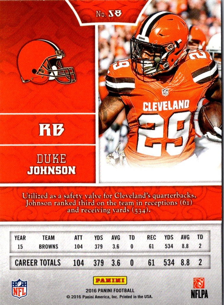 2016 Panini Duke Johnson