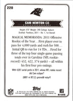 2012 Topps Magic Cam Newton #220