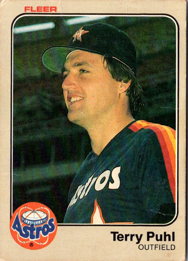 1983 Fleer Terry Puhl #458