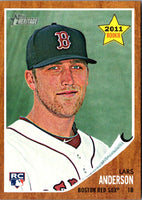 2011 Topps Heritage Lars Anderson #244 Rookie