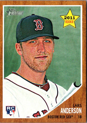 2011 Topps Heritage Lars Anderson #244 Rookie