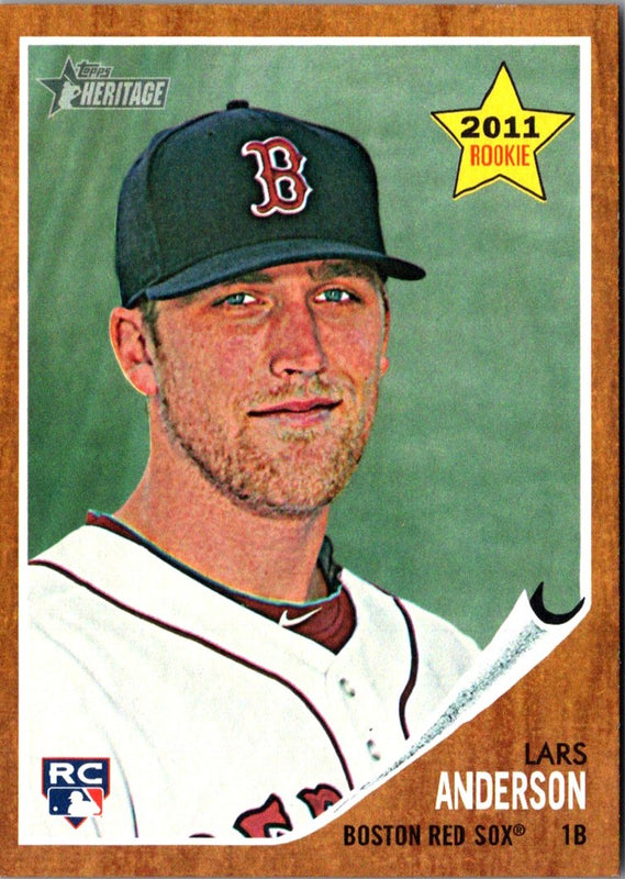2011 Topps Heritage Lars Anderson #244 Rookie