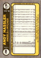 1981 Fleer Andy Hassler #290