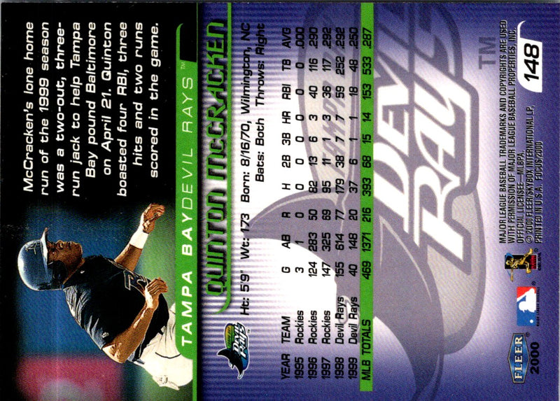 2000 Fleer Focus Quinton McCracken