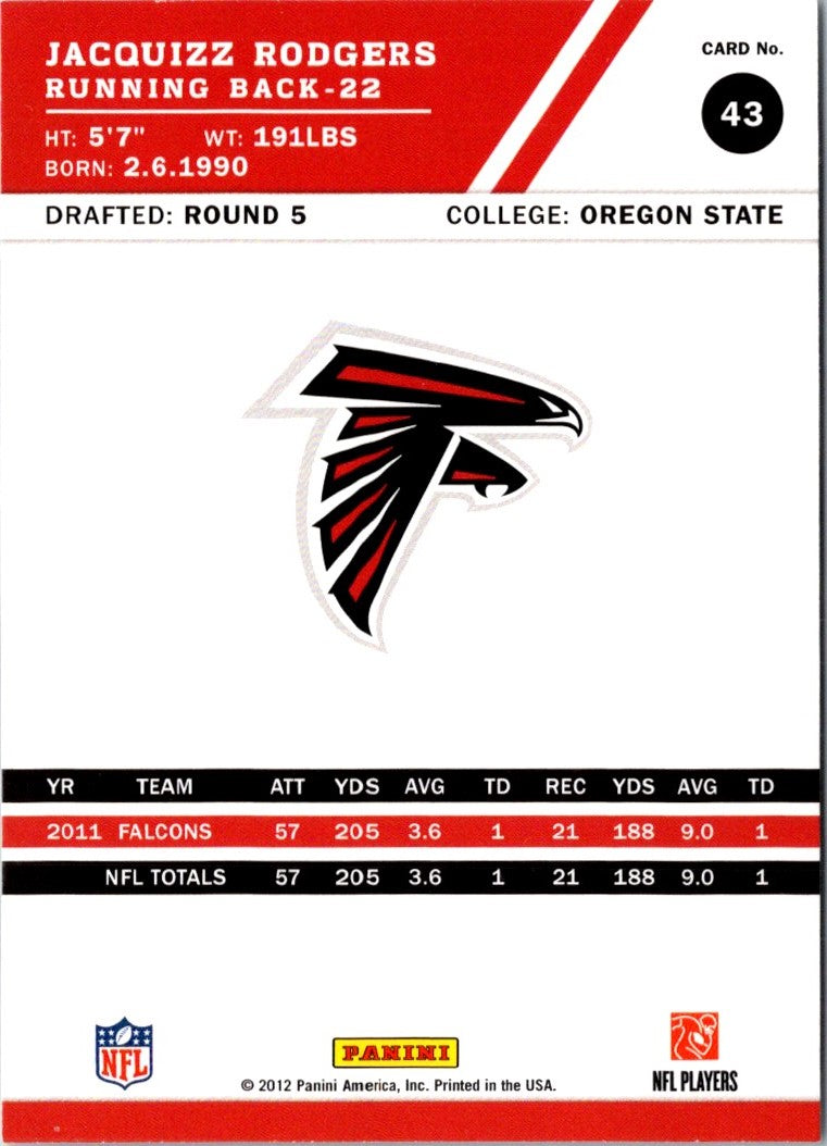 2012 Score Jacquizz Rodgers