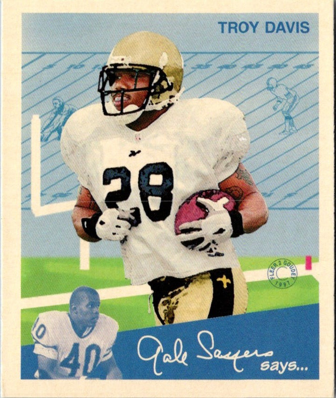 1997 Fleer Goudey II Troy Davis #94 Rookie