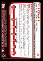 2011 Bowman Will Venable #105