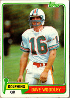 1981 Topps David Woodley #174 Rookie
