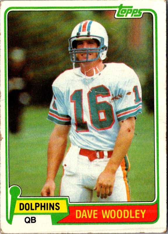 1981 Topps David Woodley #174 Rookie