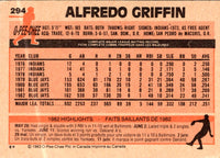 1983 O-Pee-Chee Alfredo Griffin #294