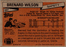 1981 Topps Brenard Wilson