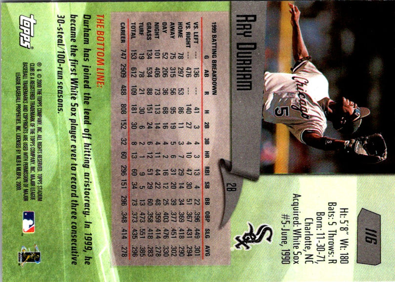 1996 Stadium Club Ray Durham