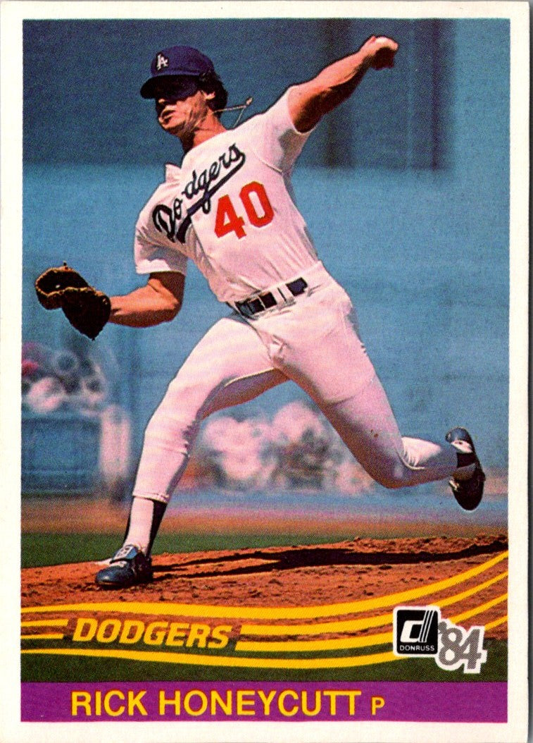1982 Donruss Rick Honeycutt