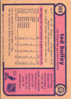 1982 O-Pee-Chee Ted Bulley #360