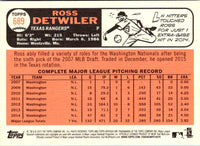 2015 Topps Heritage Ross Detwiler #689