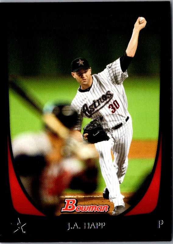 2011 Bowman J.A. Happ #140