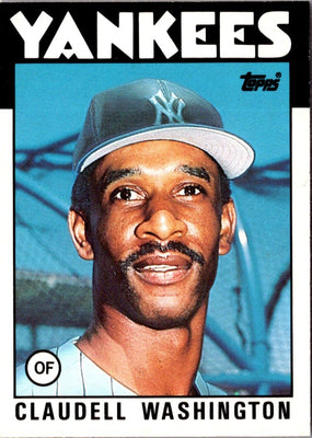 1986 Topps Traded Claudell Washington #122T