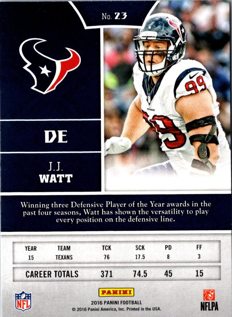 2016 Panini Knight's Templar Foil J.J. Watt