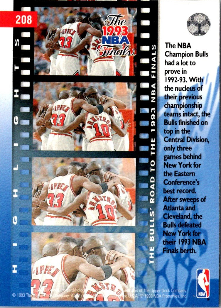 1993 Upper Deck 1992-93 Bulls